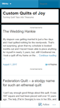 Mobile Screenshot of customquiltsofjoy.com